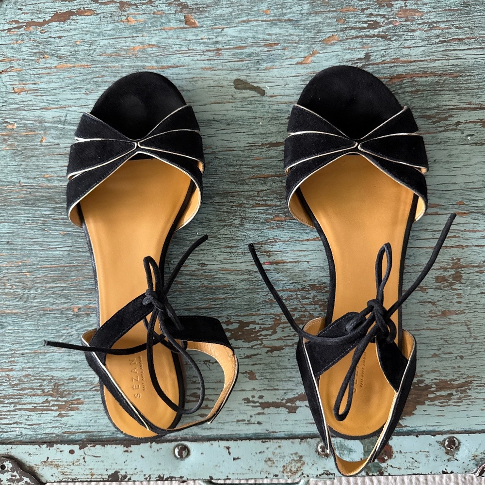Sezane suede sandals